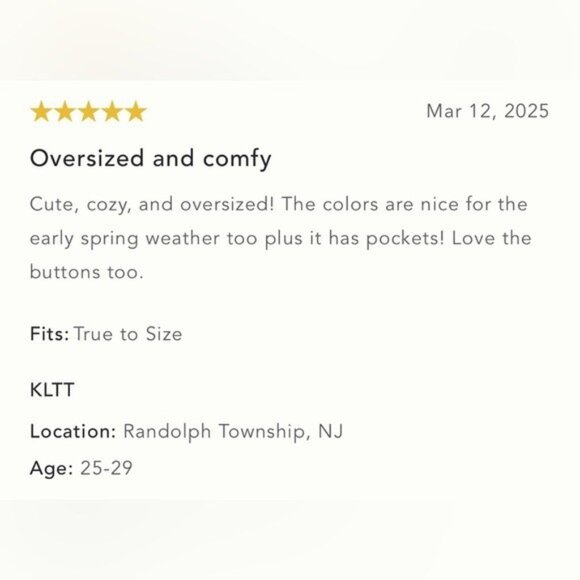 NWT Size XL (P2P 30") -Anthro Oversized Cardigan Sweater made in Italy (US$ 198) - Picture 11 of 16